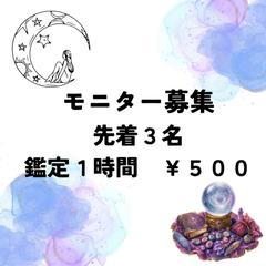 先着3名モニター募集