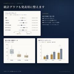 発表スライドの図表まわりを整えた例
