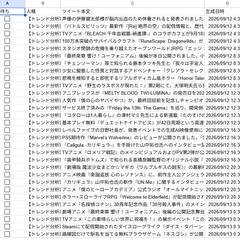 Xのネタ自動収集