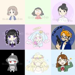 SNS用アイコン制作例