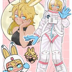 宇宙服✕獣耳っ子