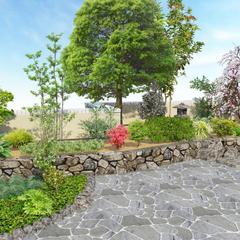 和風のお庭のイメージパース