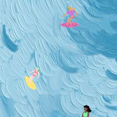 Surfing time.