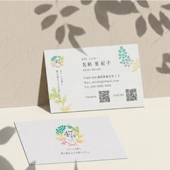 温活自宅女性専用サロン「47→よんなー」様名刺デザイン