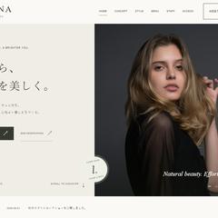 美容院Webサイト｜自主制作
