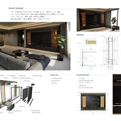 TVボードの造作家具設計・製作図