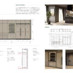 キッチン壁面収納の造作家具設計