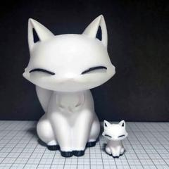 きつねのマスコットがキーホルダーに