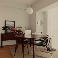住宅ダイニングの内観CGパース