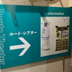 小劇場リニューアルオープン　案内サイン