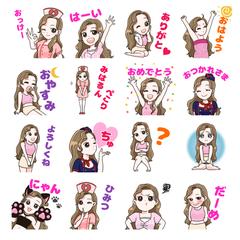 ティックトッかーの方のLINEスタンプ