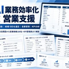 AI業務効率化サービスの営業支援