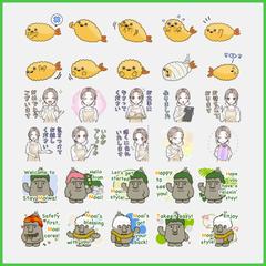 LINEスタンプ　制作実績