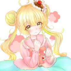 パフェの女の子