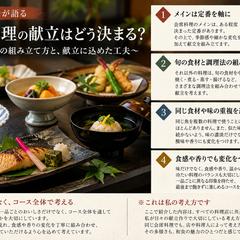 会席料理の献立はどう決まる？