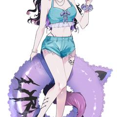 うるふん　水着衣装　キャラクターデザイン作成