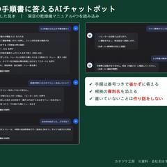 【見本】工場の手順書に答えるAIチャットボット（Dify）