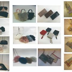 1社目でのバッグ、お財布、ストールデザイン