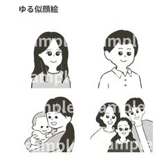 シンプルでゆるい似顔絵を作ります