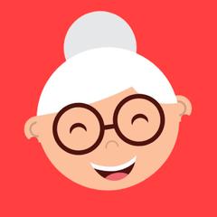 コンピュータおばあちゃん（イメージ)