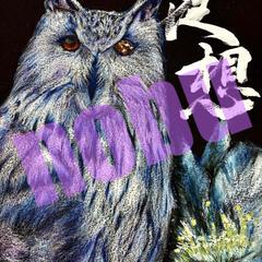 ミミズクイラスト【夜想】