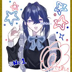 色紙風バストアップイラスト
