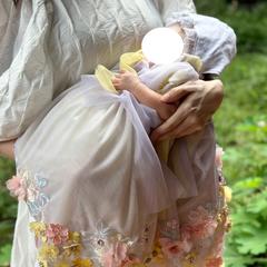 新生児から3歳まで着用できるベビードレス