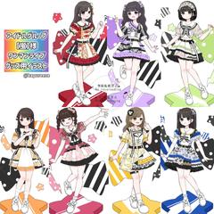 アイドルグループ【蛍】様公式グッズ用イラスト