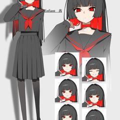 キャラクターデザイン差分