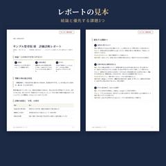 経営診断レポートの見本（架空の院のサンプル）