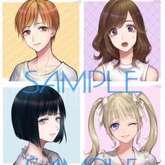 アイコン制作サンプル(女の子)