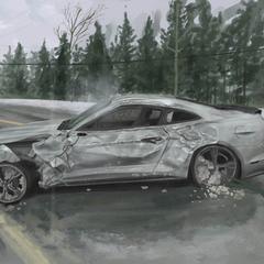 車輌ダメージ表現練習