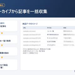 Webアーカイブから記事を一括収集するツール（自主制作）
