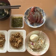 昼ごはん：朝とほぼ同じ形で十分
