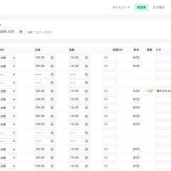 勤怠管理・タイムカードツール（小さな会社向け）