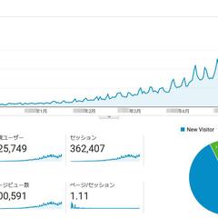 資産ブログのアクセス推移