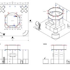 展示会ブース/図面(6m×6m)
