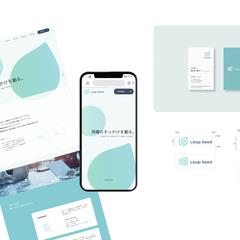 スタートアップ企業のロゴ・名刺・コーポレートサイト制作