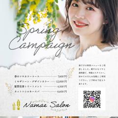 美容院のキャンペーンポスターを制作しました