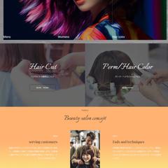 美容院デモサイト　TOPページイメージ