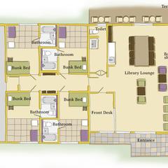 デザイン性を重視した間取り図イラスト
