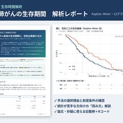 【見本】統計解析レポート｜生存時間解析