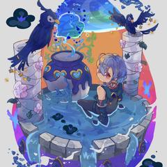 背景付き一枚絵、生々流転