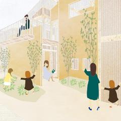 絵本風イラストパース