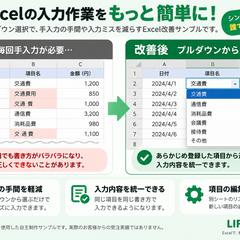 Excel入力改善|プルダウンで手入力を簡単に