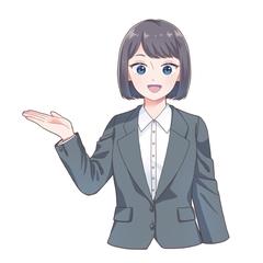 オリジナルイラスト　スーツの女性