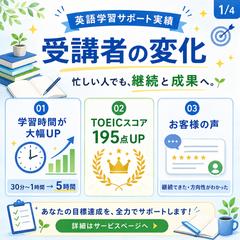 英語学習サポート実績紹介