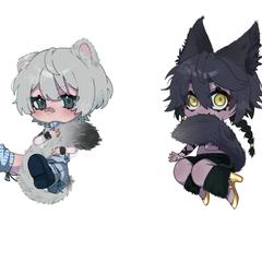 イベント出品の為のオリジナルキャラクターイラスト(ミニ)