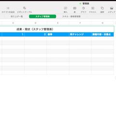 スタッフ管理表