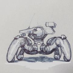 メカデザイン　4脚メカ